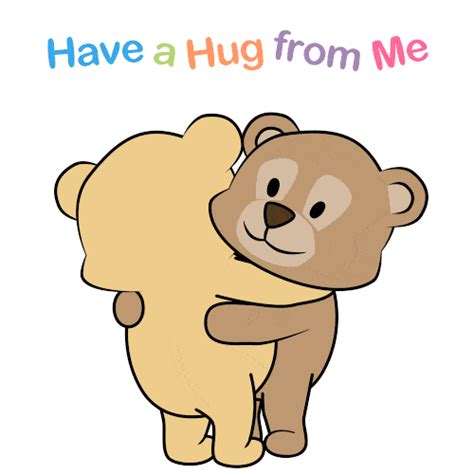 cute hug|tight hug gif.